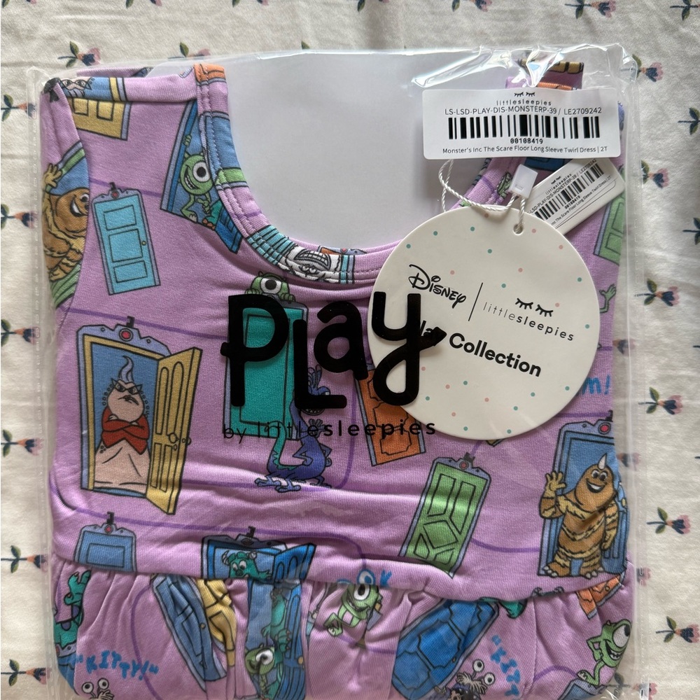 Little Sleepies Girls' Lilac Monster Inc Dress